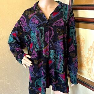 Women’s Vintage 3D USA Tunic Top sz 2X 3X plus